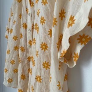 Cotton Daisy Button Up Madewell Top